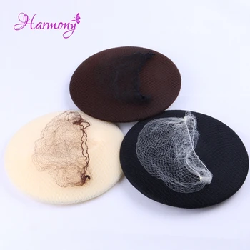 

FREE SHIPPING (144pcs/lot) 5mm Brown color Nylon Hair Nets Invisible Disposable Hair Net 20" Hairnet for Wigs&Weaving
