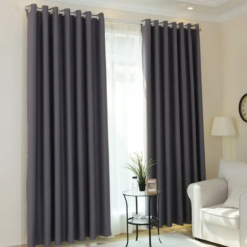 Purple Yellow Dark Grey 85 Blackout Curtains For Living Room Uv Protection Curtains For Bedroom Hotel Window Drapes W Hm036 40 Aliexpress