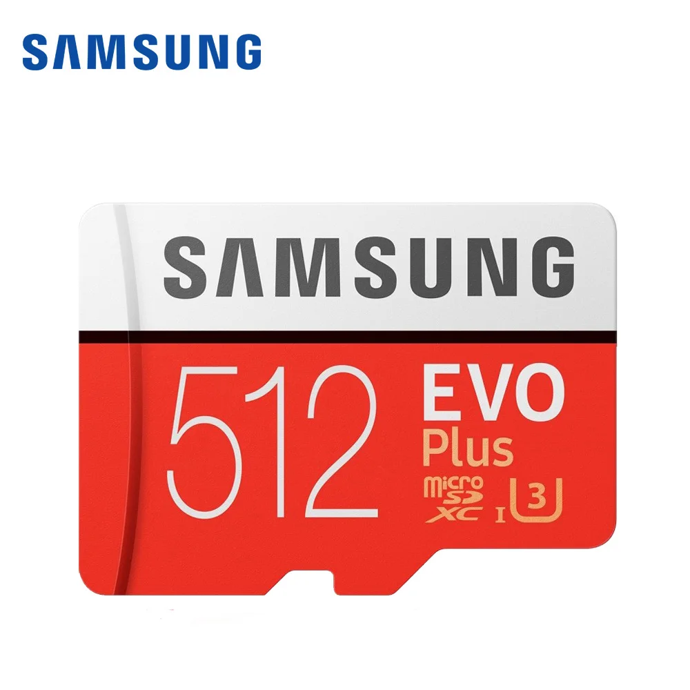 Samsung micro SD карта 64 Гб 128 ГБ 32 ГБ 256 Гб microSD карта памяти C10 U3 4 K/U1 SDXC карта TF SDHC flash - Емкость: 512GB