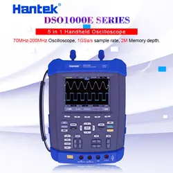 Hantek DSO1000E цифровой портативный осциллограф 700 МГц ~ 200 МГц осциллограф/регистратор/DMM/FFT анализатор спектра/счетчик частоты