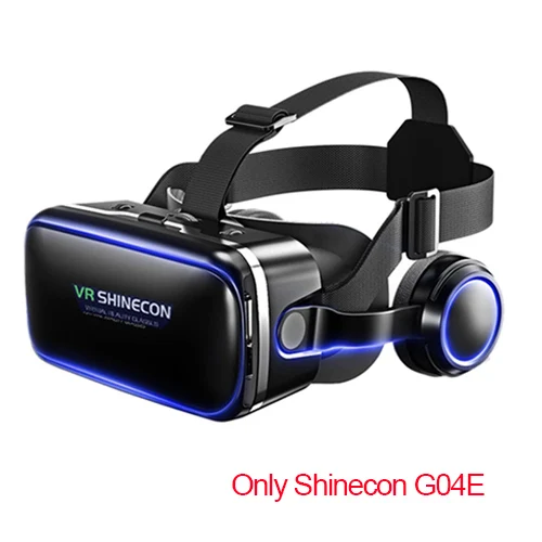 VR Shinecon 6,0 G04E VR очки Google Cardboard 3D очки виртуальной реальности Гарнитура головное крепление для 4,7-6,2 дюймового смартфона - Цвет: Only VR