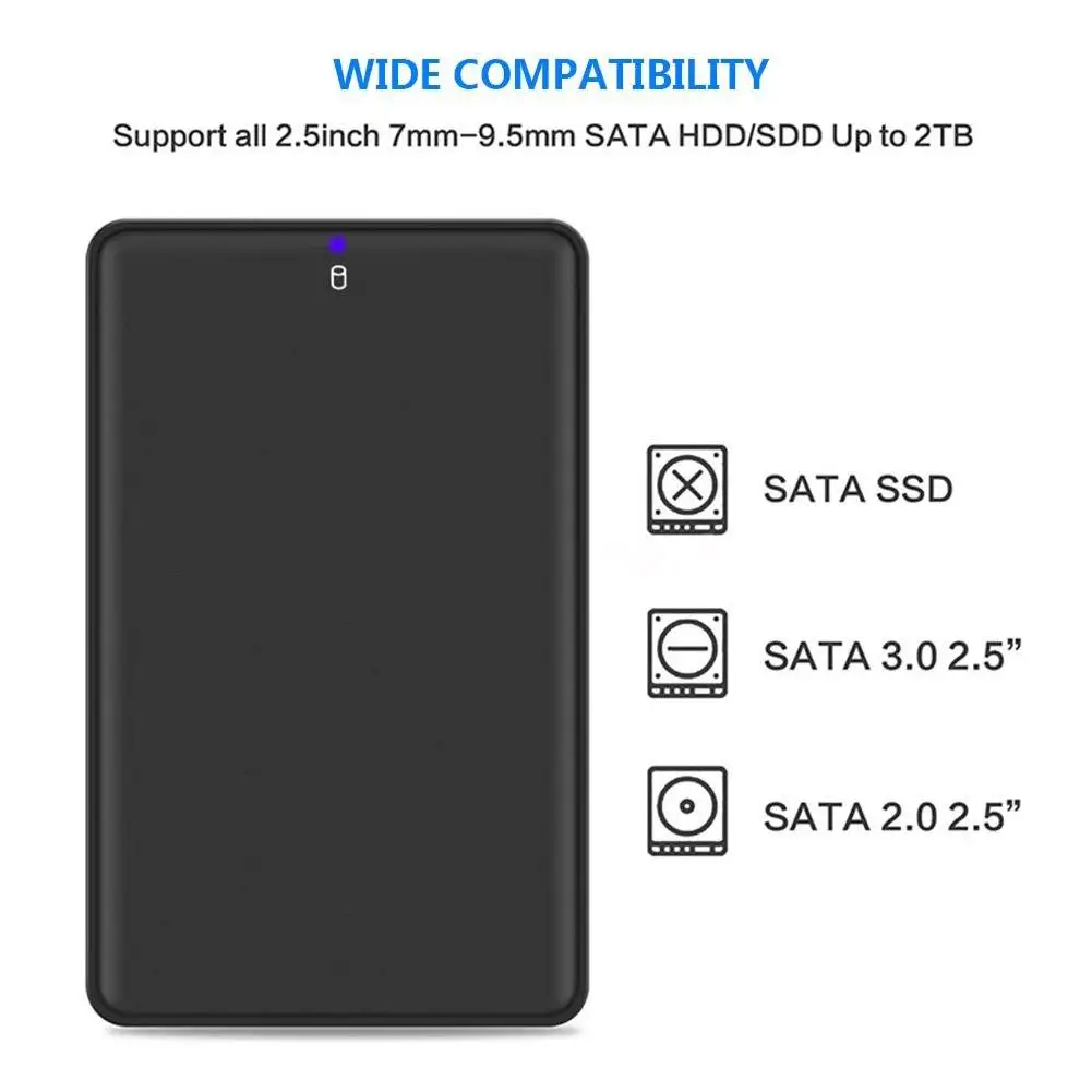 EastVita жесткий диск USB 3,0 SATA HDD коробка HDD жесткий диск внешний жесткий диск Корпус черный корпус