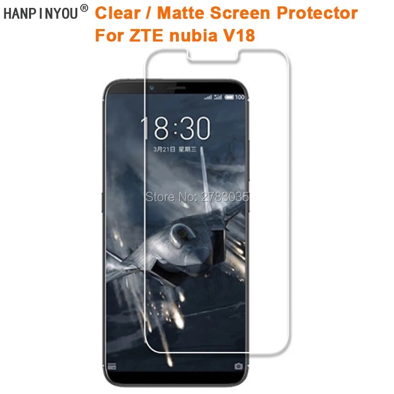

For ZTE nubia V18 6.01" Clear Glossy /Anti-Glare Matte Screen Protector Protective Film (Not Tempered Glass)