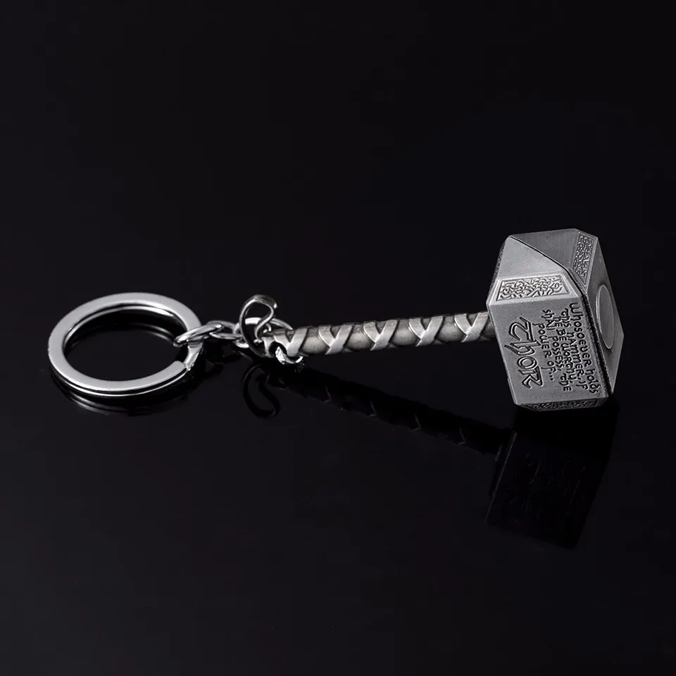 Брелок из цинкового сплава для автомобиля Мстители Alliance Thor Hammer брелоки оружия