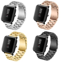 Сменный металлический ремешок для Xiaomi Huami Amazfit Bip BIT PACE Lite Youth Verison Смарт-часы пригоден для ношения на запястье браслет ремешок для часов