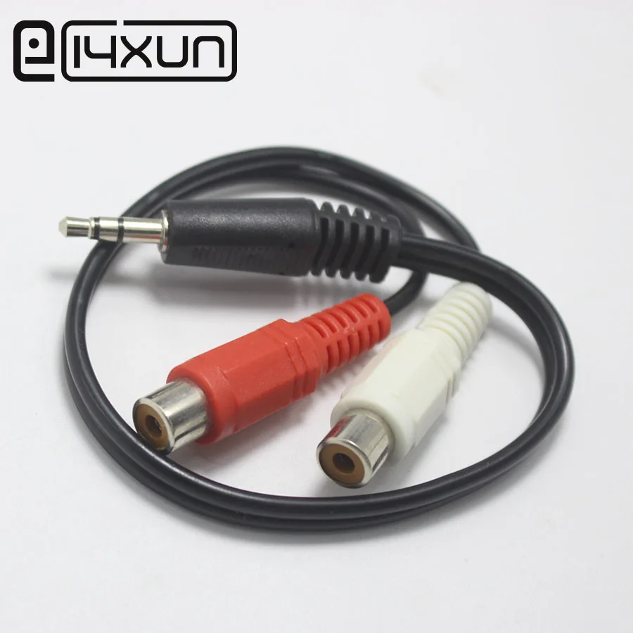 1 шт. 3 5 мм штекер для AV 2 RCA разъем стерео музыкальный аудиокабель AUX Mp3 Pod Phone TV Sound