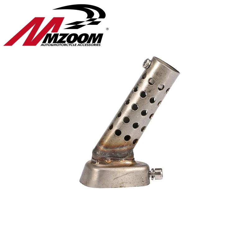 48mm Motorcycle Angled Exhaust Muffler Insert Baffle End Can DB Killer Silencer Muffler elbow 175MM Length