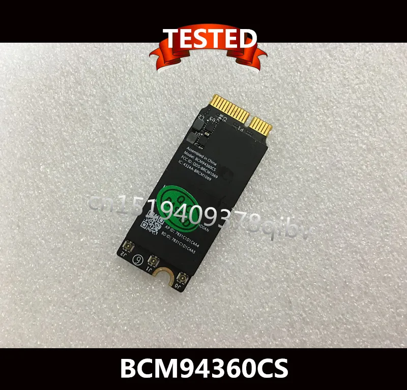 

Bluetooth 4.0 1000M Airport WIFI Card For Macbook Pro Retina 653-0029 A1502 A1398 BCM94360CS 2013 2014