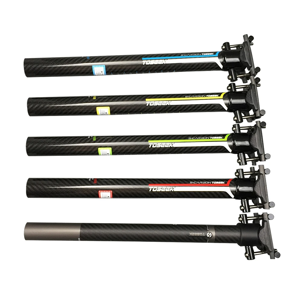 

Balance Seatpost full carbon Seat Tube Toseek top brand seat post 3K Glossy Color Logo / Gray Matt 5 Types Bicycle Mtb Seatposts