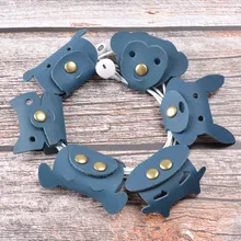 6 шт. животные/лот натуральная кожа блокнот аксессуар шнур обертывание Органайзер милый Kawaii креативный наушник катушка намотка кабель менеджер