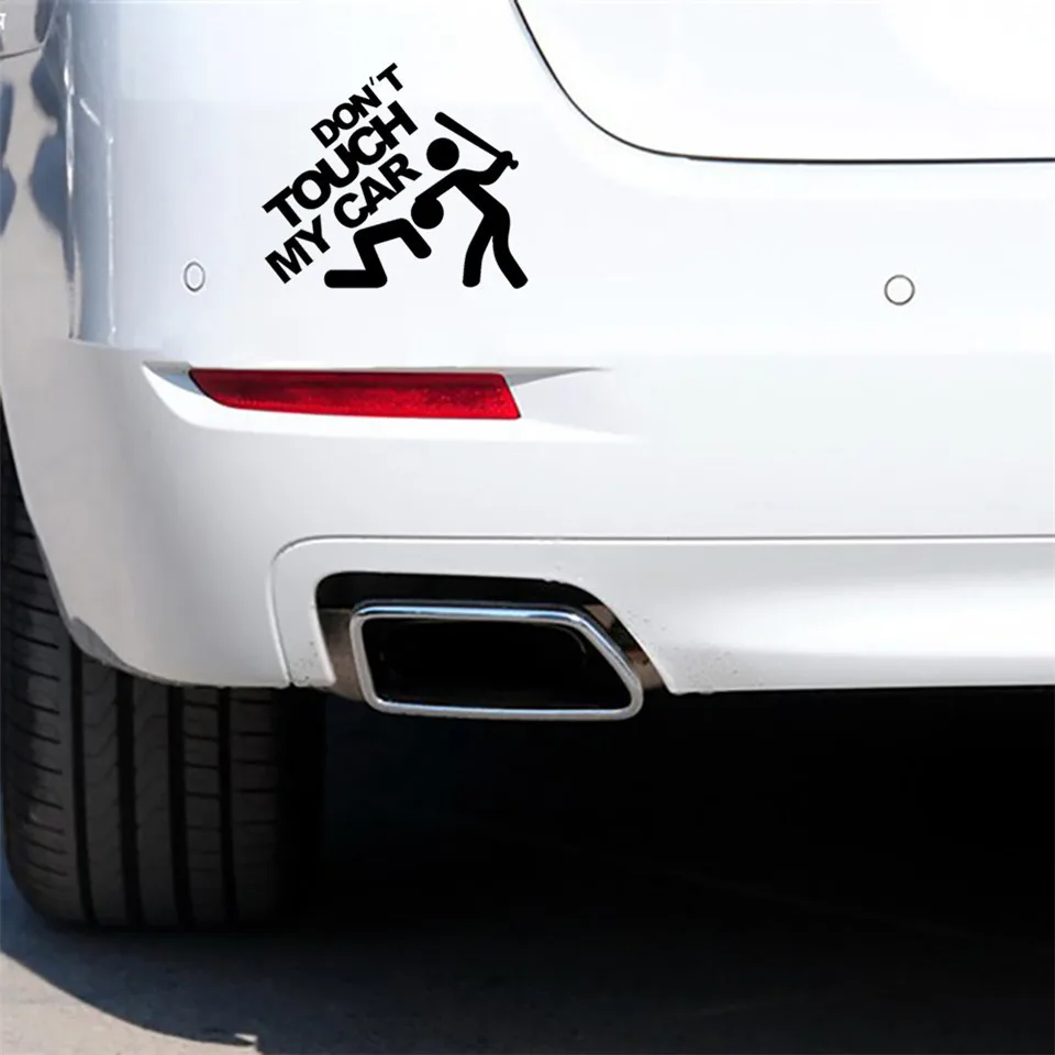 Safety Warning Vinyl Car stickers DO NOT TOUCH MY CAR  car motorcycles decal styling accessories (8)