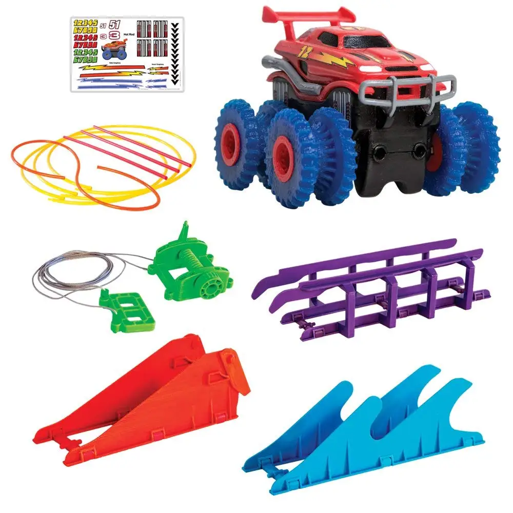 

TRIX TRUX Monster Trucks That Flip, Climb And Zip - Line Powerful 4 Wheel Drive