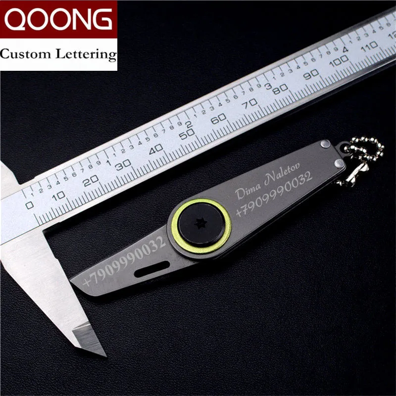 QOONG Portable Multifunctional Survival Tool Key chain Mini Knife key Ring Men Women Keychain Folding Outdoor Tool Key Holder mini blue tooth bt 5 3 phone selfie shutter remote control ring wireless smart remote controller page turner for ios android