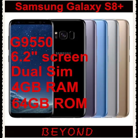 Samsung Galaxy S8  Plus Duos G9550 Dual Sim Original Cell Phone Octa Core 6 2  12MP RAM ROM 64G Snapdragon 835 NFC
