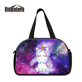 

Dispalang 3D Printing Personal Unicorn Picture Vintage Separate Space for Shoes Pouch Female Travel Bags Women Gymtas Yoga Bolsa