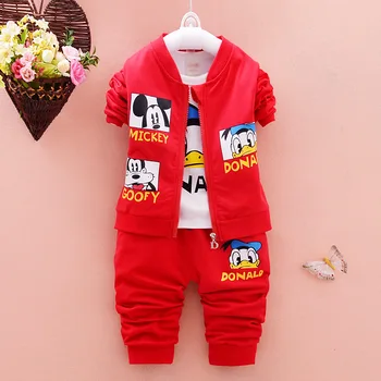 

2018 Autumn Spring Children Three Pieces Set Baby Clothing