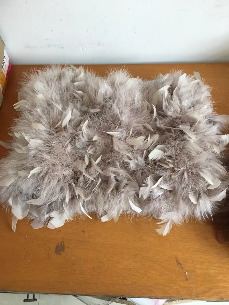 natural real turkey fur skirt for women (5).JPG