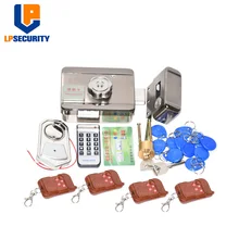 Remote control Electronic RFID Door Gate Lock/Smart Electric Lock Magnetic Induction Door Entry Access Control System 10 tags
