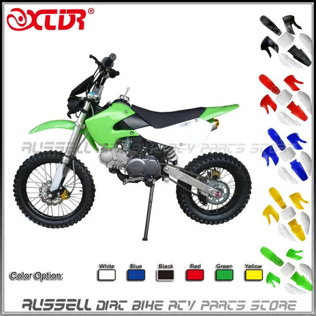Buy KLX110 dirt bike plastic Fenders Mudguard kits