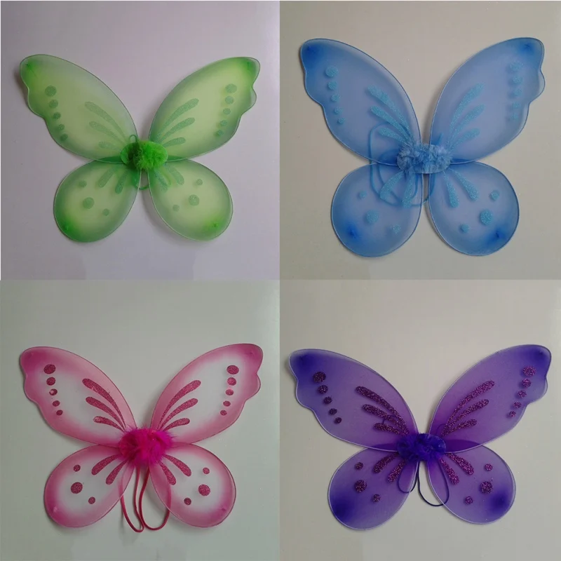 

Princess Girl Angel Wing Halloween Fancy Dress Costume Fairy Butterfly Wings For Birthday Party Decorations Kids