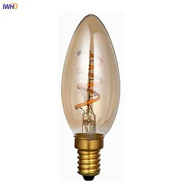 IWHD ампулы E14 СВЕТОДИОДНЫЙ свеча лампа Эдисона 2 Вт Bombillas Винтаж подвесной светильник в стиле ретро промышленных украшение лампы