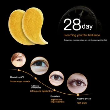 

30 Pairs Gold Collagen Eye Mask Removing Dark Circles Firming Whitening Sleep Mask SSwell