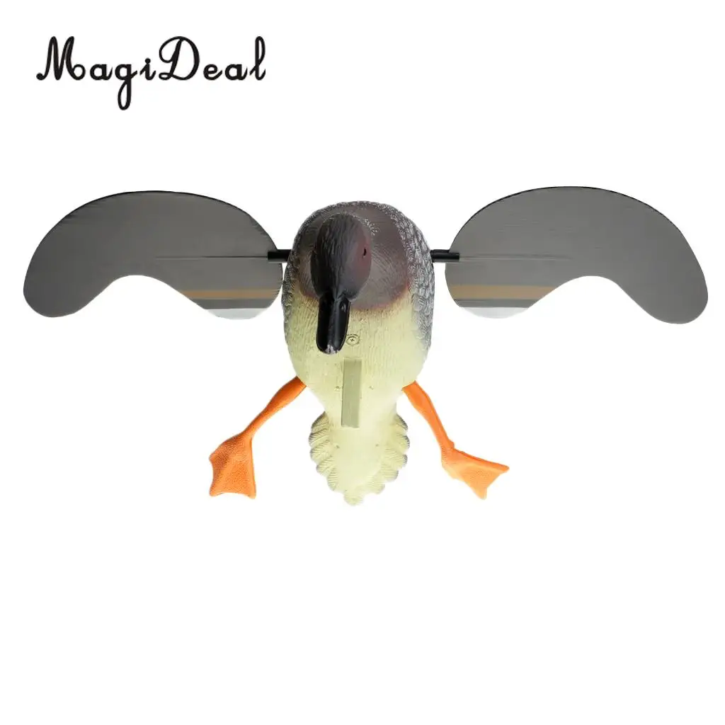 MagiDeal Hunting Duck Decoy Electric Flying Duck Decoy Remote Control Male Duck for Outdoor Kayaking Canoe Fishing Accessories