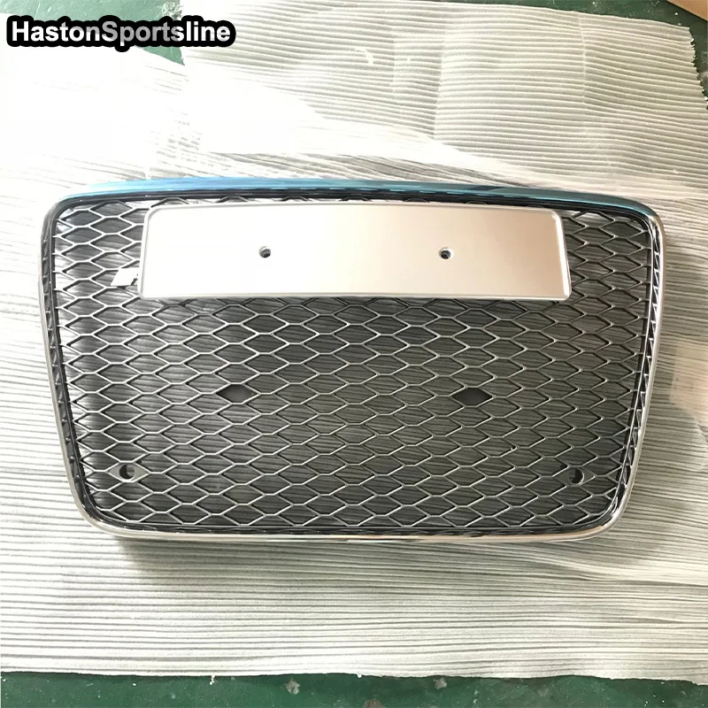 

For Audi Q7 SQ7 RSQ7 Front Hood Center Grille Grill Car Styling 2007-2015 with 4ring logo
