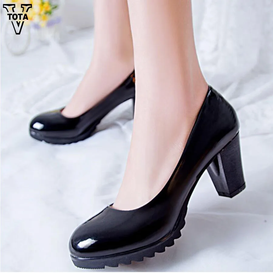 

VTOTA Sexy Pumps Women Wedges Shoes Woman Fashion Casual Women Shoes Office Shoes Mid Heel Chaussure Femme Zapatos Mujer FC07