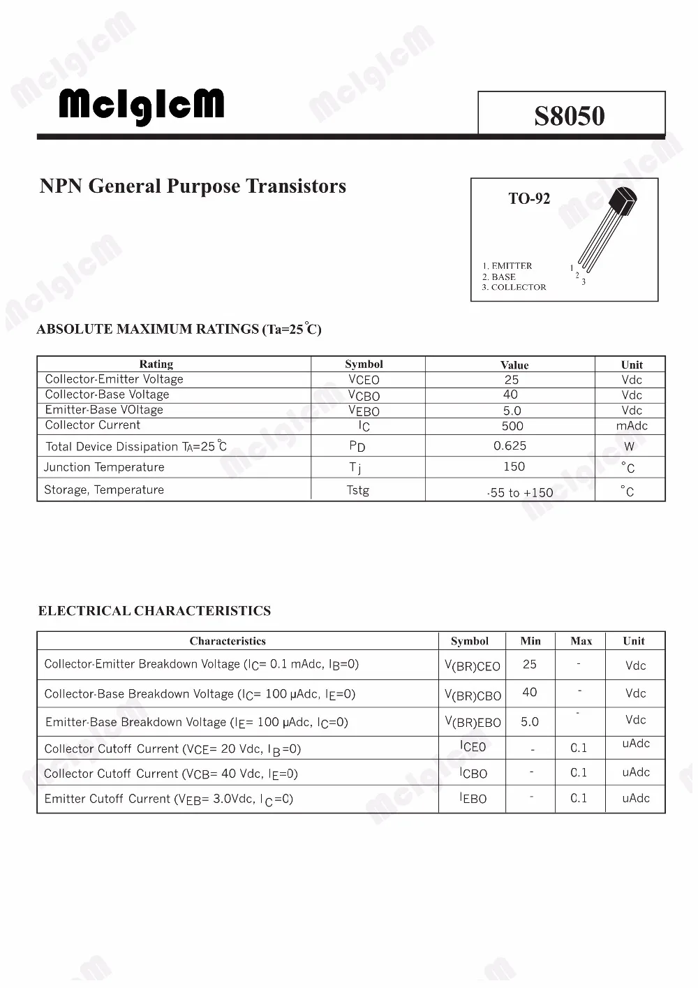 MCIGICM 5000 шт. S8050 NPN Общего назначения транзисторов-92 0.5A 40 В NPN оригинальный новый