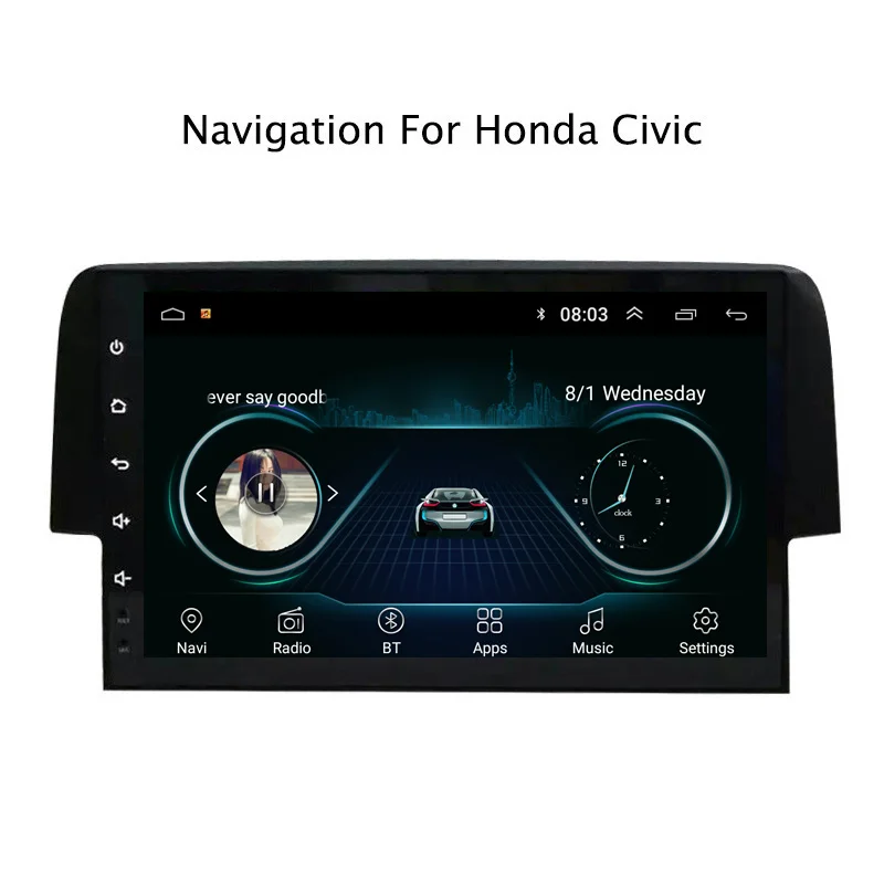 Top 9" 2.5D IPS Android 8.1 Car DVD GPS Player For Honda Civic 2016 Car Radio Stereo Head Unit with Navigation 1 Top 9" 2.5D IPS Android 8.1 Car DVD GPS Player For Honda Civic 2016 Car Radio Stereo Head Unit with Navigation 1