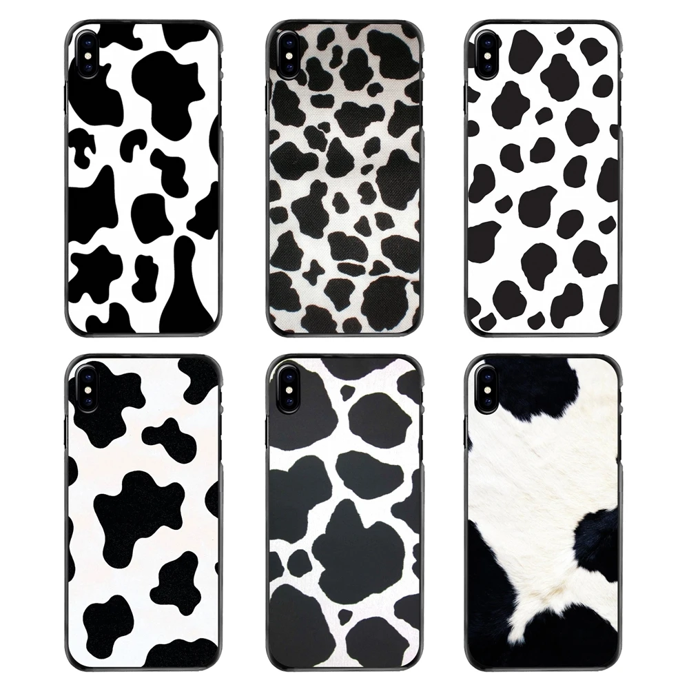 White Black Cow Symbol Pattern Print Hard Phone Covers For LG G6 L90 V20 Nexus 5X 6P K10 Moto E E2 E3 G G2 G3 G4 G5 PLUS X2 Play |