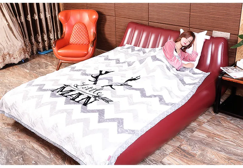 Portable Inflatable Beds Bedroom Furniture Elastic Soft Sex Love Bed