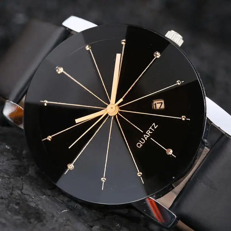 

Fashion Simple Stylish Top Brand Men Women Watches Leather Strap Quartz-watch Thin Dial Watch Men Clock Reloj Mujer #D