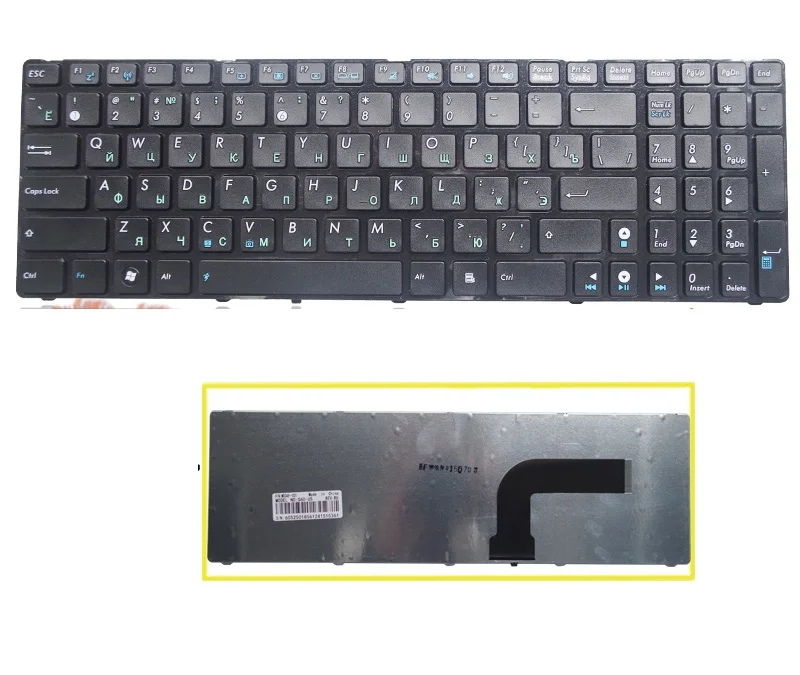 Русская клавиатура для ноутбука ASUS G72 G73 X53 X54H k53 A53 A52J K52N N71|keyboard for asus|ru keyboardlaptop keyboard