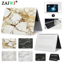 ZAIWJ мраморный принт сумка для ноутбука чехол для MacBook Air retina Pro 11 12 13 15 для Mac New Pro 13 1" с сенсорной панелью+ крышка клавиатуры