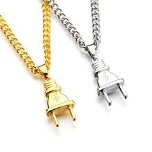 2017 Fashion Hip Hop Baseball Bat Gun Necklace&Pendant GOLD Silver Weed Leaf Hiphop Long Chains Necklaces Men Women Jewelry