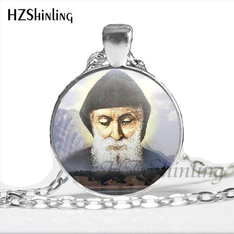 Стеклянные купольные украшения колье в стиле Saint Charbel с рисунком новый дизайн