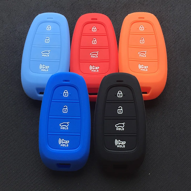 

silicone car key cover case for hyundai Sonata 2019 4 button key cover