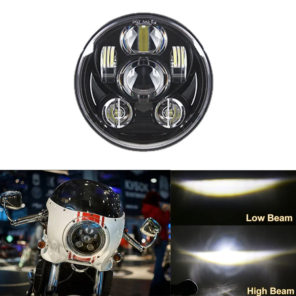 5 75 &quotсветодиодный проектор фара для Yamaha trx850 V Star XVS 250 650 950 1100 1300 3/4 &quot5 дюйма