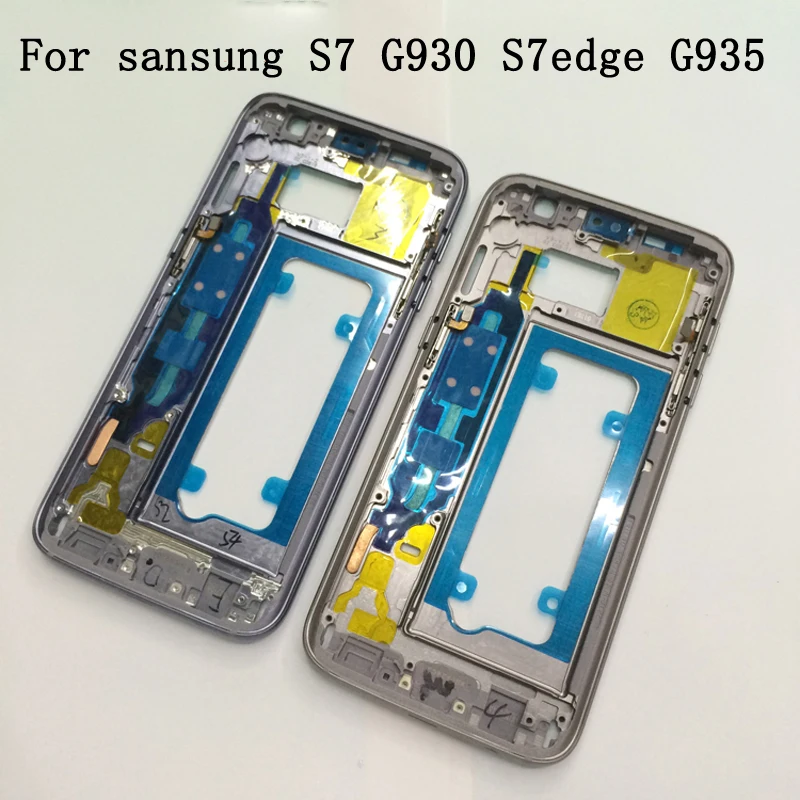 Средняя рамка для Samsung Galaxy S7 G930F Edge G935F средняя Рамка металлическая Корпус Шасси с