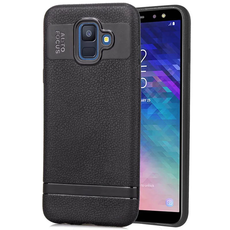 Ultra-Thin Case For Samsung Galaxy A6 A6Plus Case PU Leather Soft Silicone Full Cover For Samsung A6 A6 Plus Matte TPU Case (9)