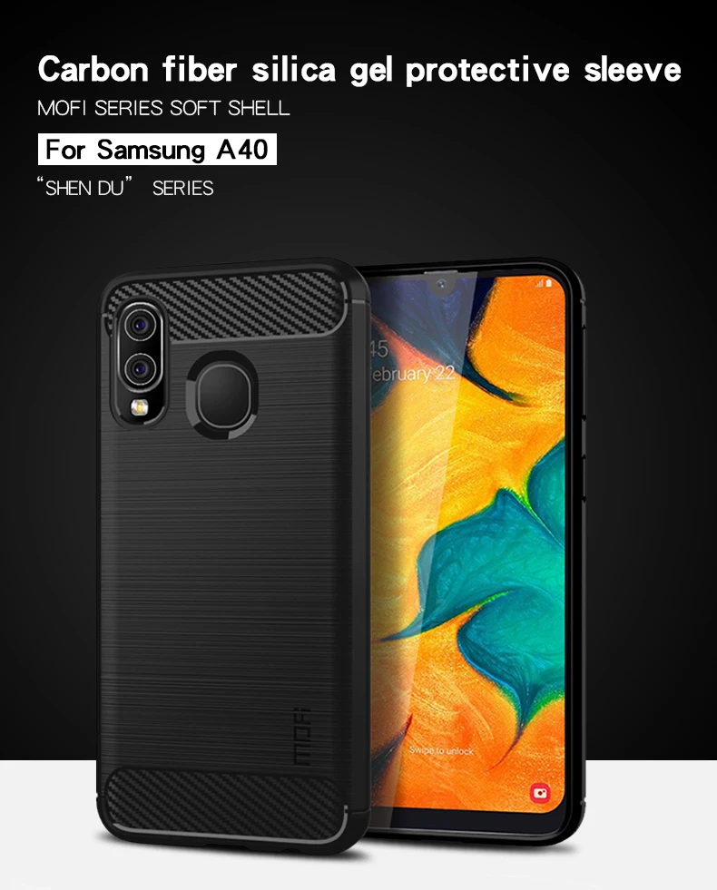 MOFI для samsung Galaxy A40 A50 A70 чехол силиконовый чехол мягкий тонкий из ТПУ чехол для телефона для Galaxy A40 A50 A70 крышка защитный экран