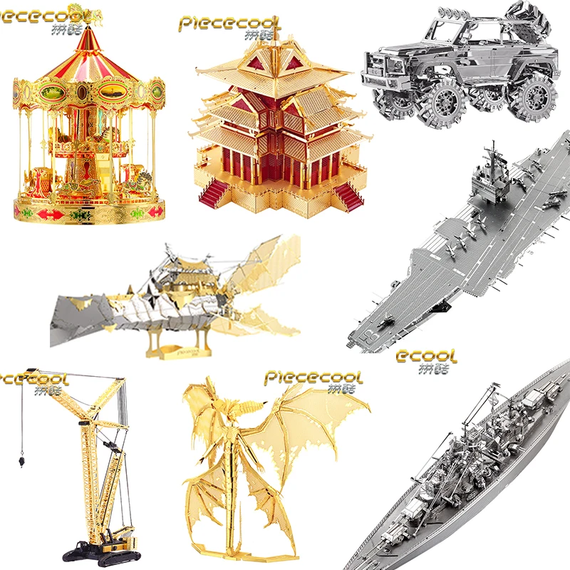 

Piececool 3D Metal Puzzles Mayra's Warship The Monkey King Knight OF Firmament Mayra Manual Models Parent-child Interaction Toys