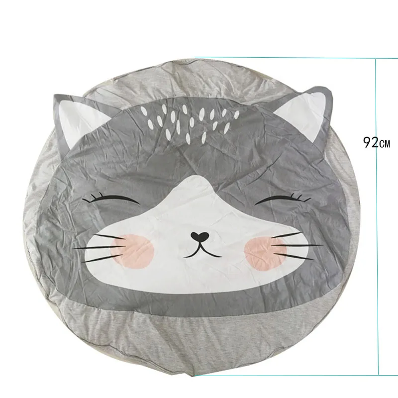 

92cm Baby play Cat Mats climbing carpet infant Crawling Blanket Round Carpet Rug Toys Mat For Children Room Decor Sleeping Mats