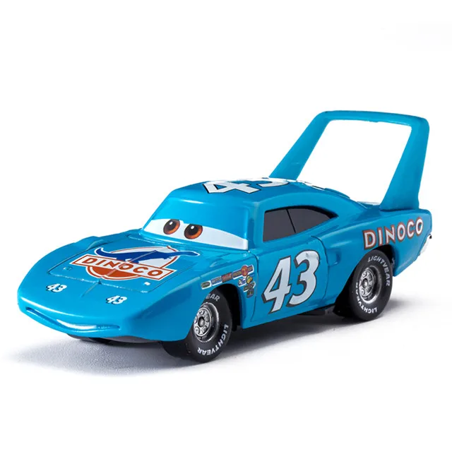Дисней Pixar Тачки 2 3 Молния Маккуин матер Джексон шторм Рамирез 1:55 литье под давлением автомобиль металлический сплав мальчик малыш игрушки Рождественский подарок - Цвет: The King