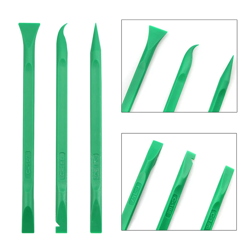 2Pcs Green Auto Car Audio Removal Installer Pry Repair Tool Kit for Car Radio Panel Door Clip Trim Dash Hand Tools set  Hot sale
