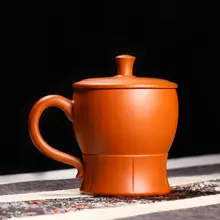 300 мл Yixing сырой металлический пурпурный чашка знаменитая чистая чашка ручной работы Чжу грязь кунг-фу чай круглый чашка