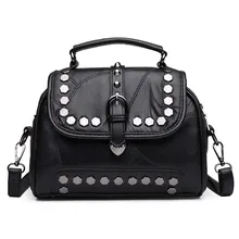 Frauen Tasche Mode Frauen Leder Niet Handtaschen Weibliche damen Umhängetaschen Berühmte Marken Frauen Umhängetasche Totes Tasche SE2014