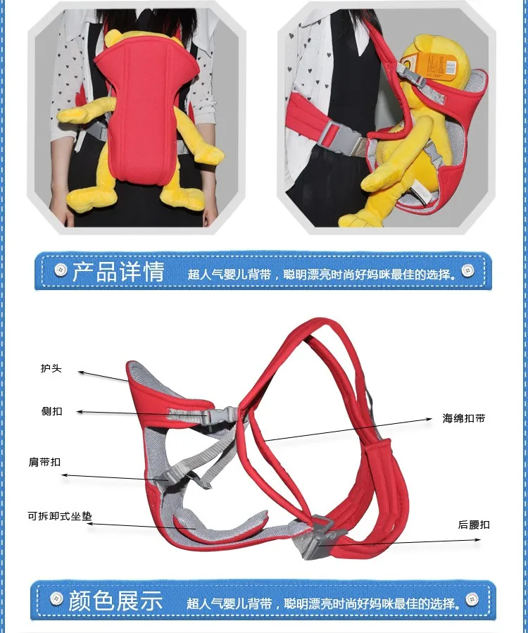 Многофункциональный Детский Рюкзак-переноска, новая сумка для переноски грудных детей, дешевый детский держатель, Воздухопроницаемый детский слинг для детей 0-24 месяцев